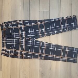 LOFT Outlet Plaid Skinny Ankle Pants Size 8